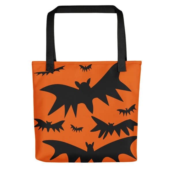 Orange And Black Halloween Tote Bag
