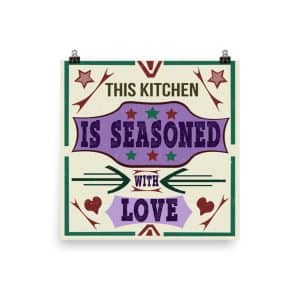 Grunge Style Traditional Kitchen Wisdom Poster1