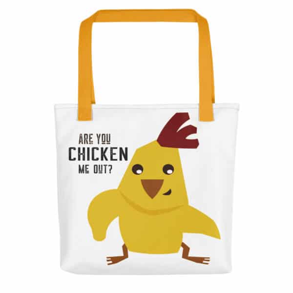Funny Chicken Pun Tote Bag