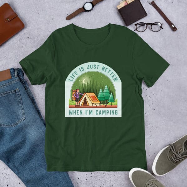 Short-Sleeve Unisex T-Shirt For Campers